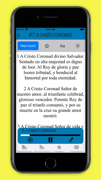 Capturas de tela do Himnario Nuevo Y Antiguo