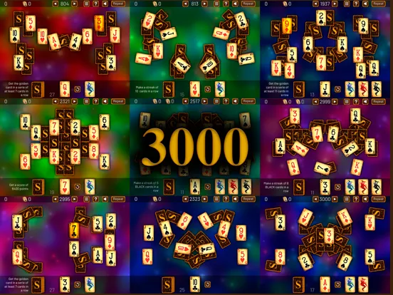 3000 TriPeaks Solitaire Games iPad  स्क्रीनशॉट
