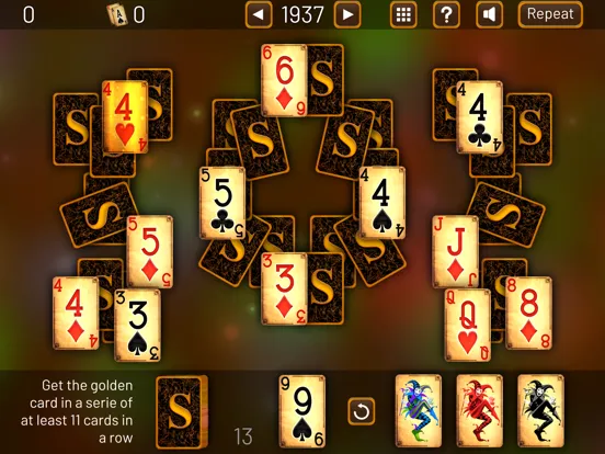3000 TriPeaks Solitaire Games iPad  स्क्रीनशॉट