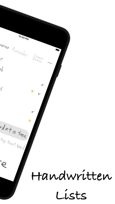 Capturas de tela do List Writer - Touch or Pen