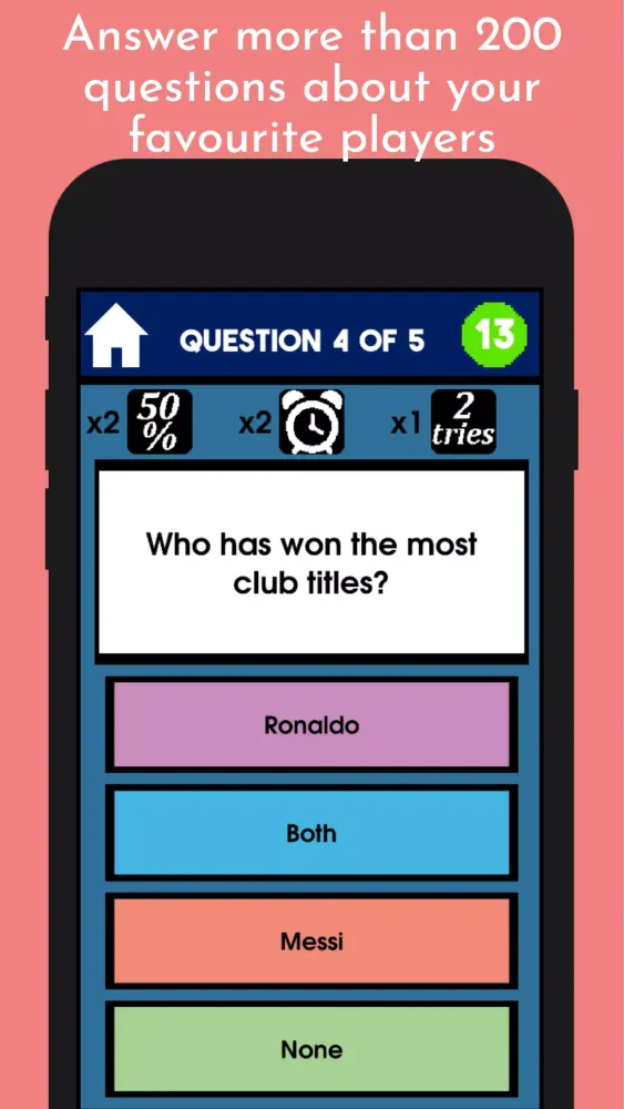 Messi VS Ronaldo - Quiz Game स्क्रीनशॉट