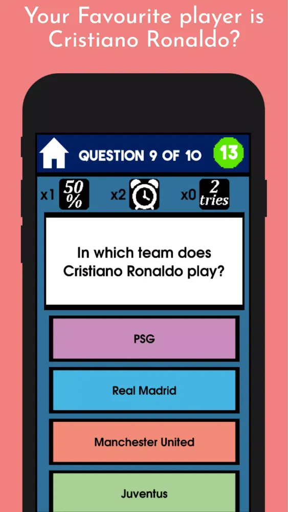 Messi VS Ronaldo - Quiz Game स्क्रीनशॉट