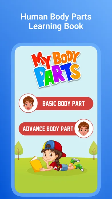 Human Body Parts Learning Book Screenshots