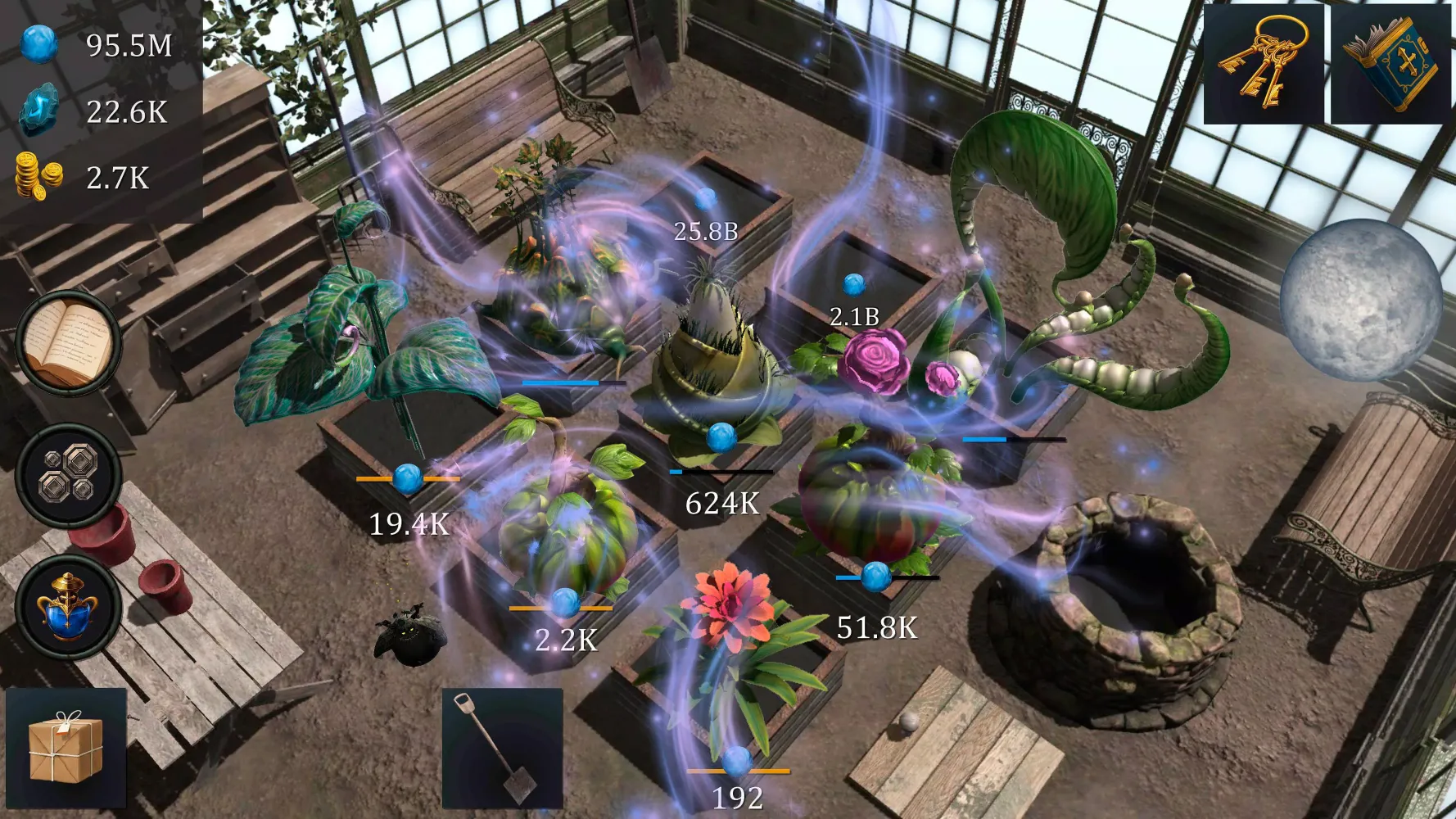 Ảnh chụp màn hình của Wizards Greenhouse Idle