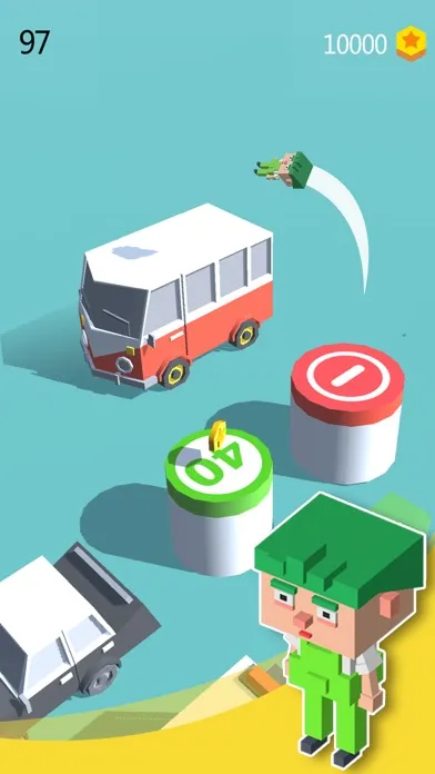 Capturas de tela do Jumping Block Guy