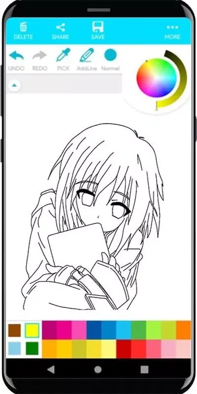 Coloring Manga Anime Cute應用截圖