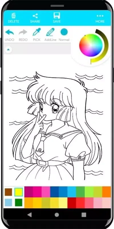 Coloring Manga Anime Cute應用截圖