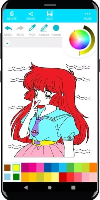 Coloring Manga Anime Cute應用截圖