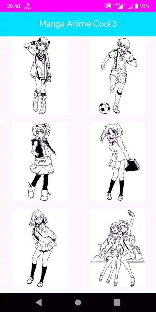 Coloring Manga Anime Cool 스크린샷