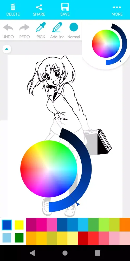 Coloring Manga Anime Cool 스크린샷