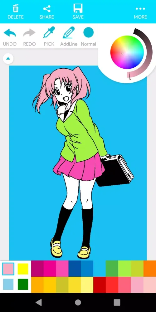 Coloring Manga Anime Cool 스크린샷