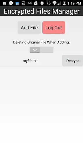 Zrzuty ekranu Secure Folder