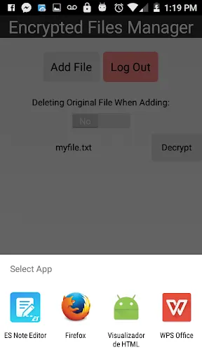 Zrzuty ekranu Secure Folder