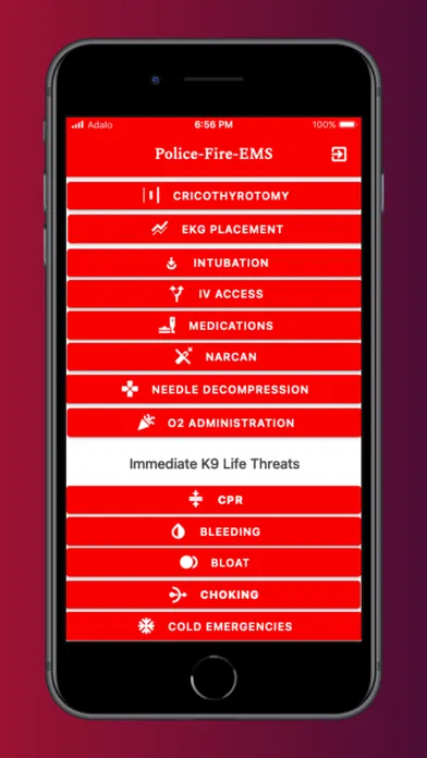 Prehospital K9 Treatment App应用截图