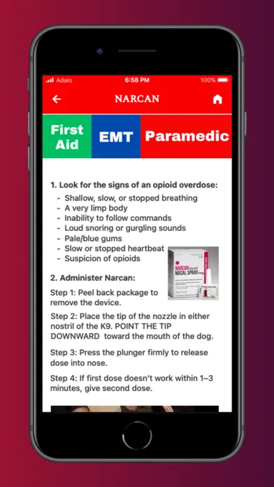 Prehospital K9 Treatment App应用截图