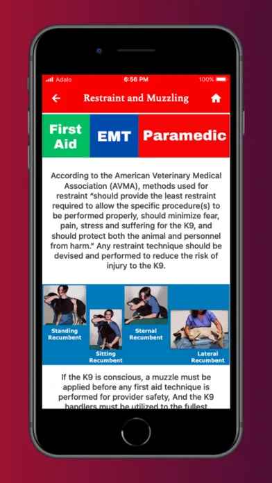 Prehospital K9 Treatment App应用截图