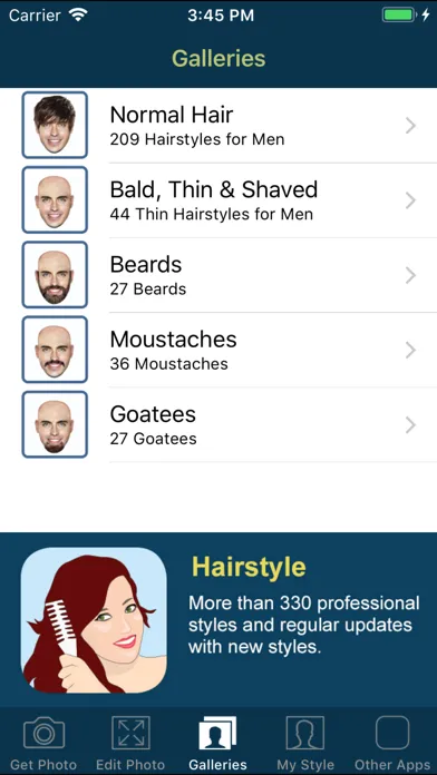 Hair and Beard Styles PRO سکرین شاٹس