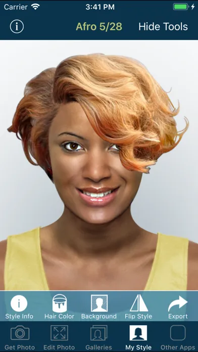 Capturas de pantalla de Hairstyle Try On PRO