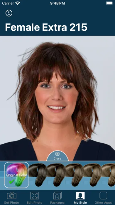 Capturas de pantalla de Hairstyle Try On