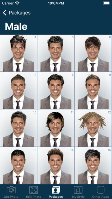 Capturas de pantalla de Hairstyle Try On