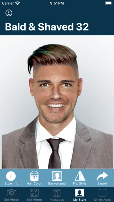 Capturas de pantalla de Hairstyle Try On