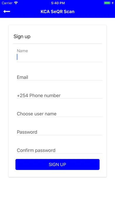 Скриншоты KCA SeQR Scan