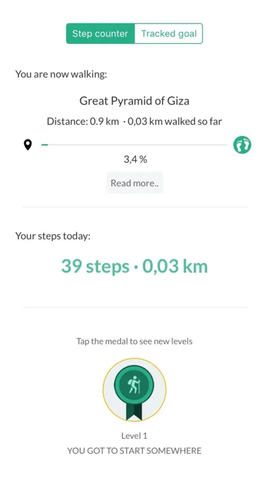 GetFeet Step Counter /Pedometer Screenshots