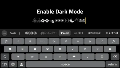 Fonts keyboard - for iPhones Screenshots