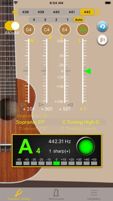 Captures d'écran de UkuleleTuner - Tuner for Uke