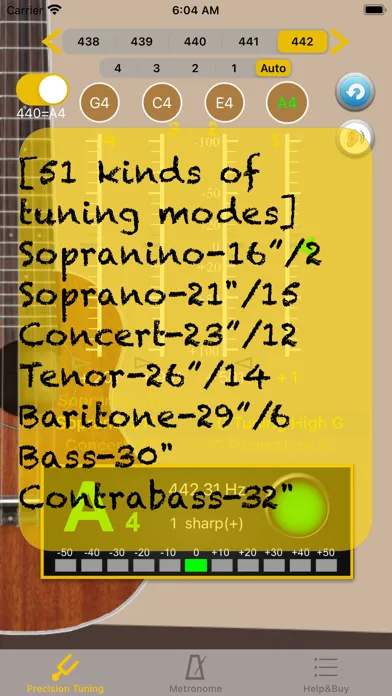 Captures d'écran de UkuleleTuner - Tuner for Uke