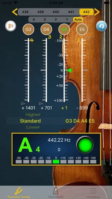Zrzuty ekranu ViolinTuner - Tuner for Violin