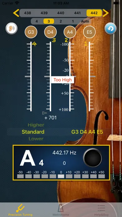 Zrzuty ekranu ViolinTuner - Tuner for Violin