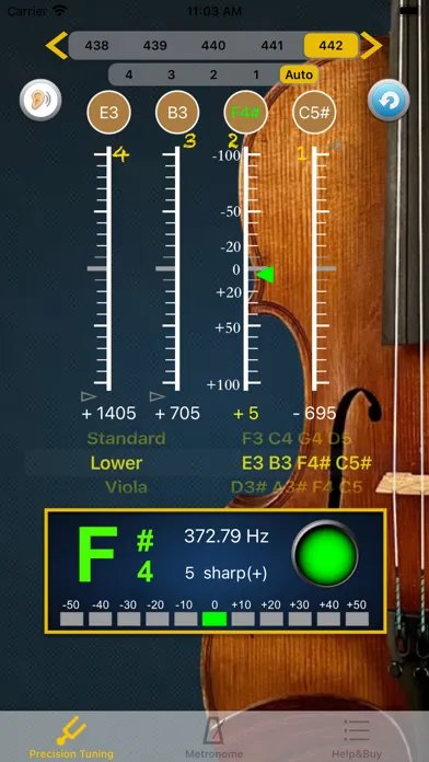 Zrzuty ekranu ViolinTuner - Tuner for Violin