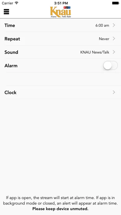 KNAU Arizona Public Radio Ekran Görüntüleri
