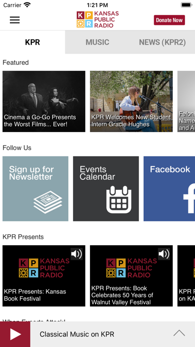 Kansas Public Radio应用截图