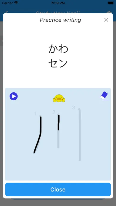 Tangkapan layar Kanji Native: Learn Kanji JLPT