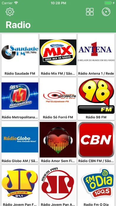 Zrzuty ekranu Radio Brazil, Musical Stations