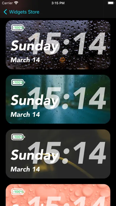 Screenshot di Widgets Store: Screen themes