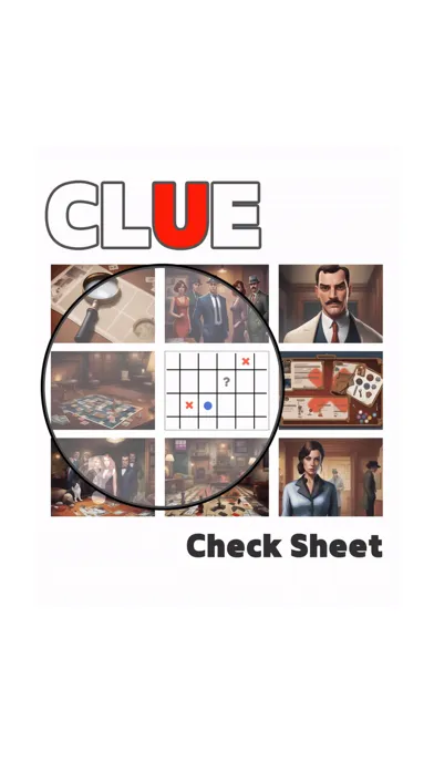 Clue Sheet Ekran Görüntüleri