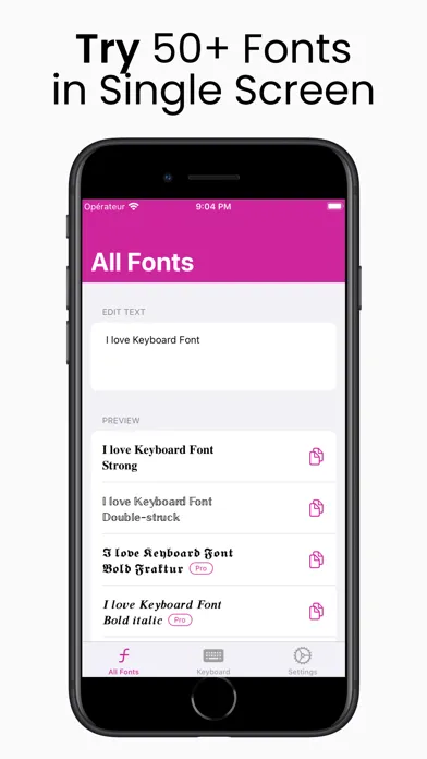 Fonts+: Keyboard Font Text Art Screenshots
