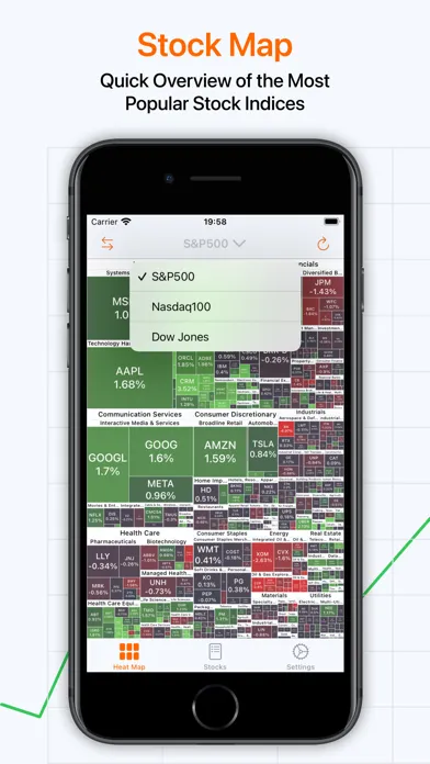 Stock Map, Heatmap by Stock+ Screenshots