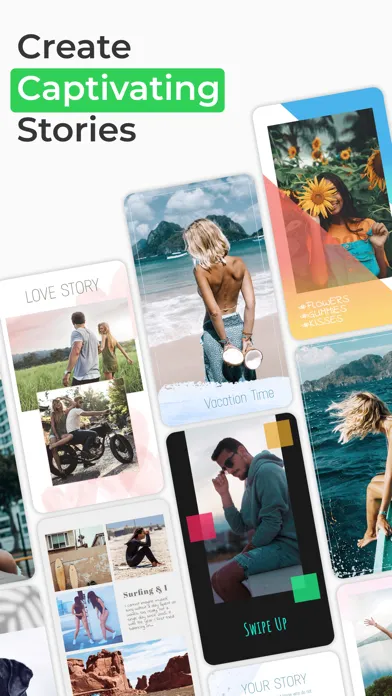 Capturas de pantalla de tale: Story, Collage Templates