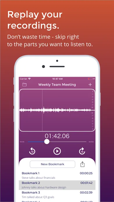 ClipNotes: Audio Bookmarks Ekran Görüntüleri
