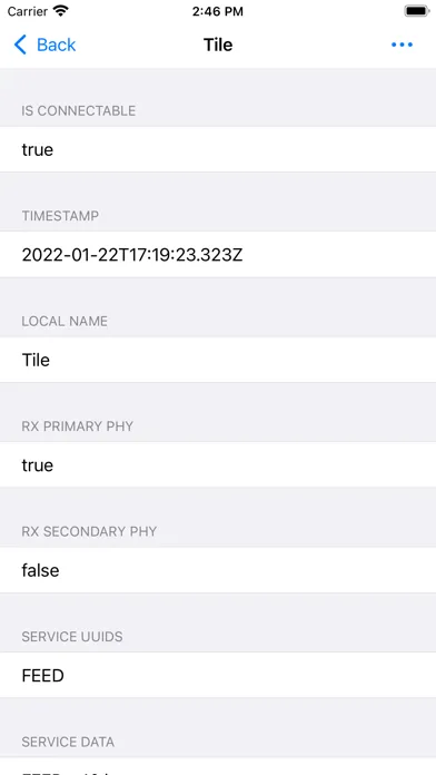 Zrzuty ekranu Blue Sniff - Bluetooth Scanner