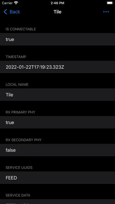 Zrzuty ekranu Blue Sniff - Bluetooth Scanner