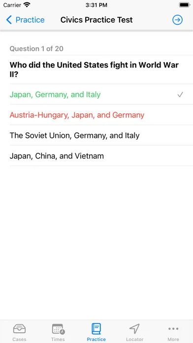 Ảnh chụp màn hình của Case Tracker for USCIS Status