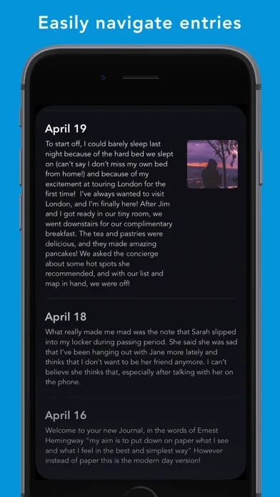 ภาพหน้าจอของ Quick Daily Journal