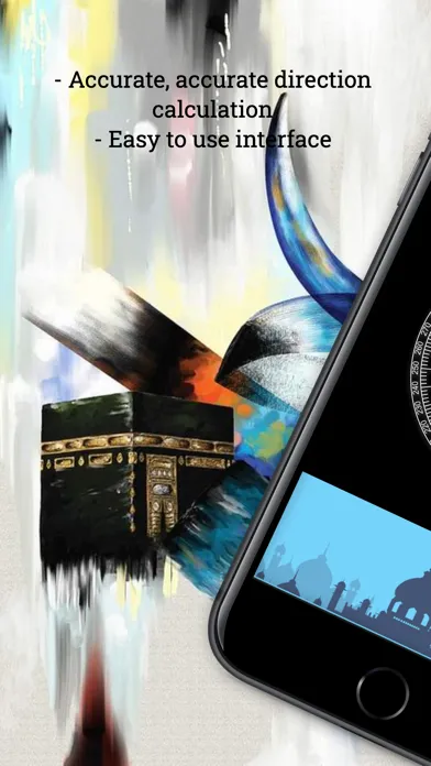 Qibla Route Compass Ekran Görüntüleri