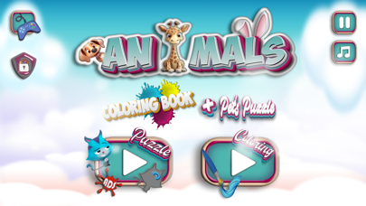 ภาพหน้าจอของ Animals Puzzle & Coloring Page