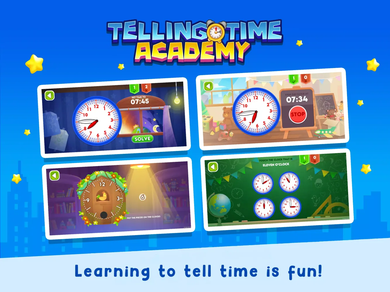 Screenshot di Telling Time Academy